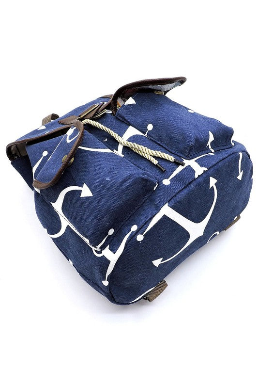 Women's Tribal Printed Canvas Backpack | Zarnesh