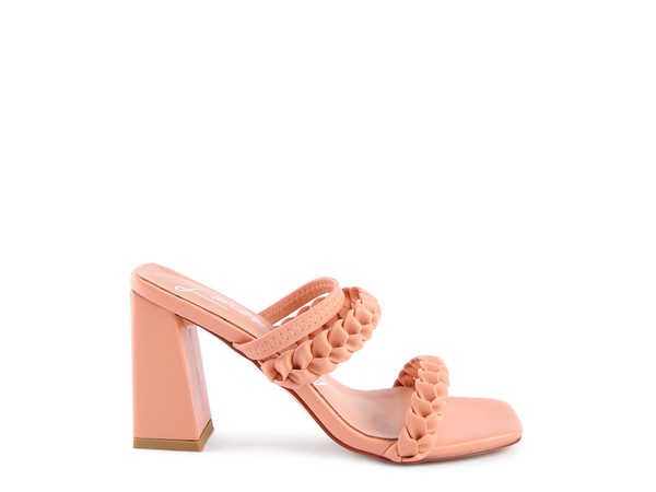 Women's Arnie Braided Block Heeled Slider Sandals | Zarnesh