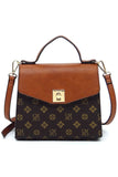 Women’s CM Monogram Printed Satchel Flap Satchel Handbag | Zarnesh