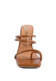 Women's Dandelion High Block Heeled Croc Sandals | Zarnesh