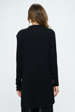 Women’s Brushed Knit Draped Cardigan Long Sleeve Jacket | Zarnesh