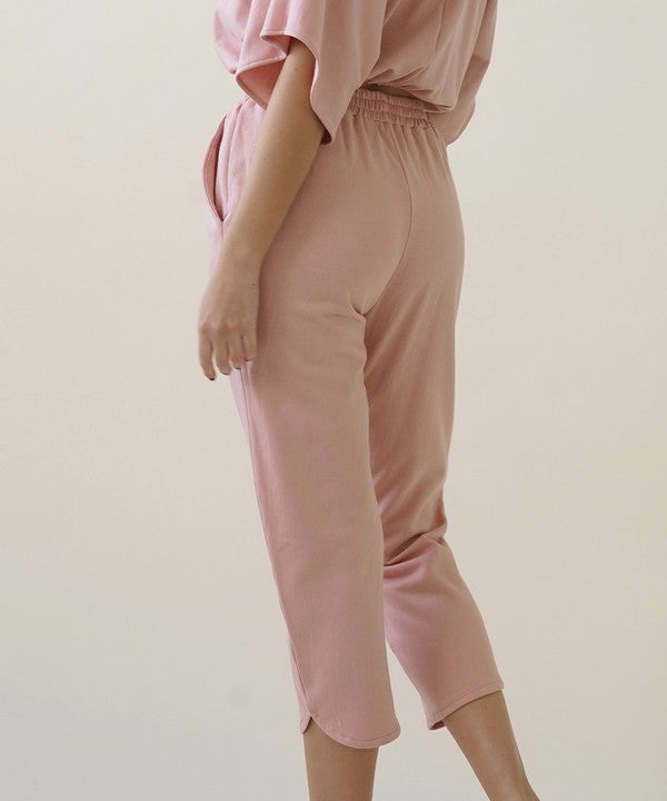 Women’s Brushed Organic Hemp Cropped Joggers | Zarnesh