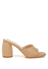 Women’s Bumblin Round Heel Micro Suede Sandals | Zarnesh