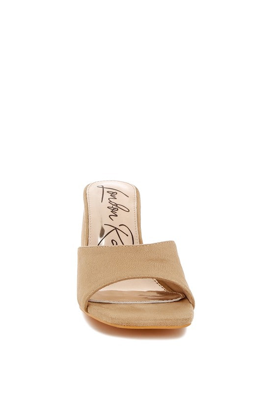 Women’s Bumblin Round Heel Micro Suede Sandals | Zarnesh