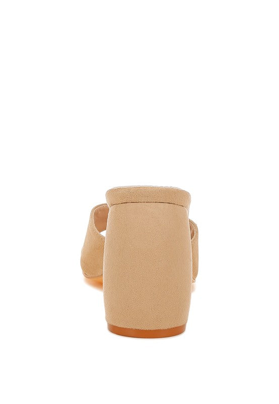 Women’s Bumblin Round Heel Micro Suede Sandals | Zarnesh
