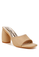Women’s Bumblin Round Heel Micro Suede Sandals | Zarnesh