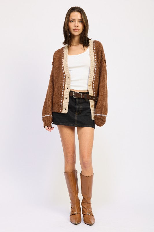 Women's Button Down Front Cardigan | Zarnesh
