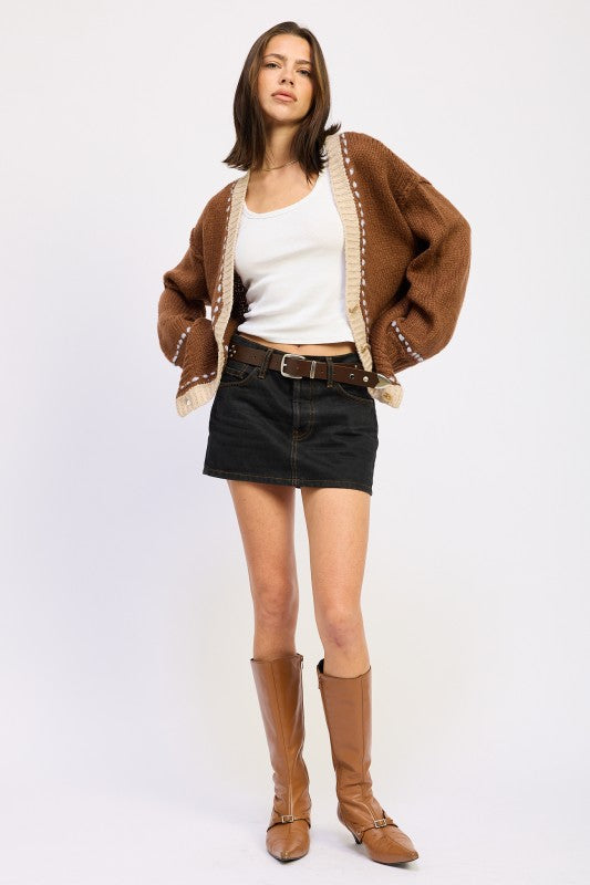 Women's Button Down Front Cardigan | Zarnesh