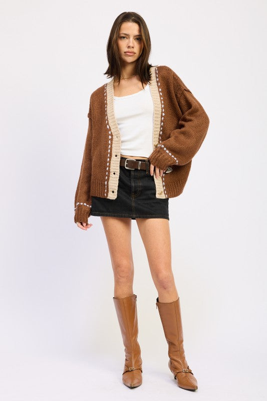 Women's Button Down Front Cardigan | Zarnesh