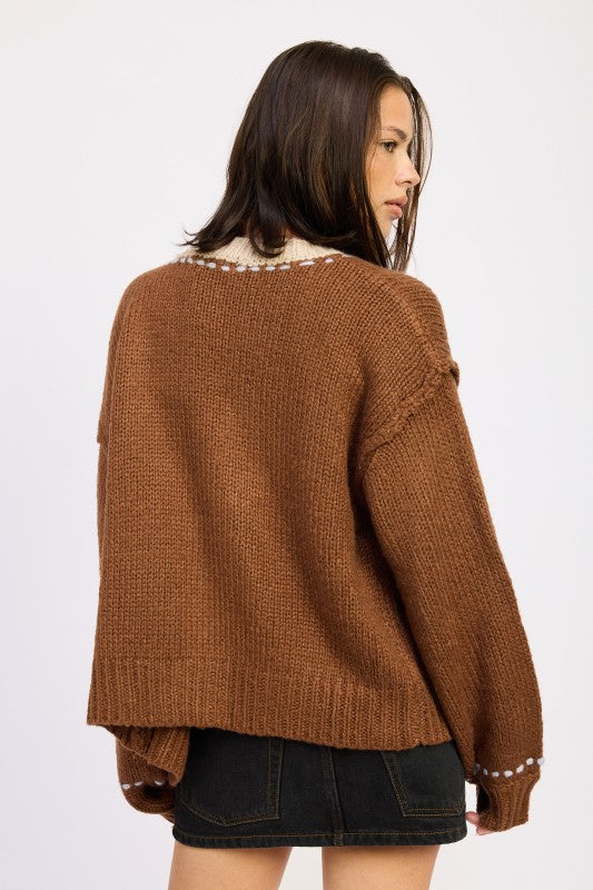 Women's Button Down Front Cardigan | Zarnesh