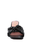 Women's CELIE Woven Strap Mid Heel Sandals | Zarnesh