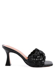 Women's CELIE Woven Strap Mid Heel Sandals | Zarnesh
