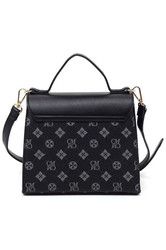 Women’s CM Monogram Printed Satchel Flap Satchel Handbag | Zarnesh
