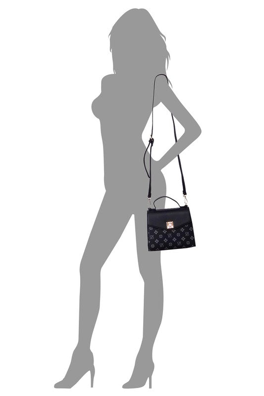 Women’s CM Monogram Printed Satchel Flap Satchel Handbag | Zarnesh