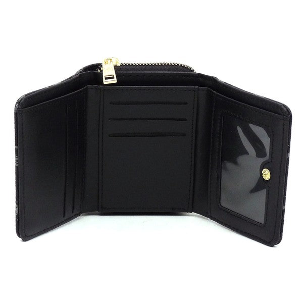 Women CM Monogram Tri-fold Wallet | Zarnesh - Zarnesh