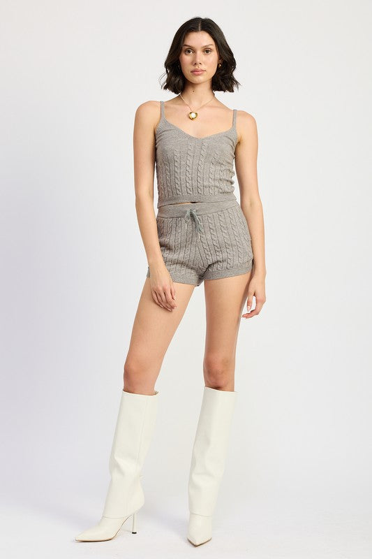 Women’s Cable Knit Cami Top | Zarnesh