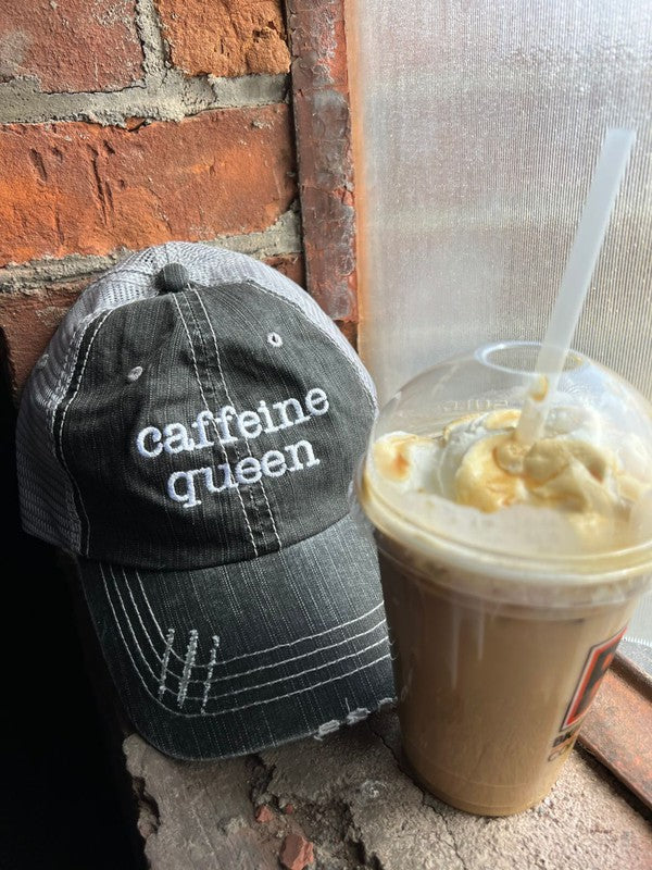 Women’s Caffeine Queen Baseball Cap Trucker Hat | Zarnesh