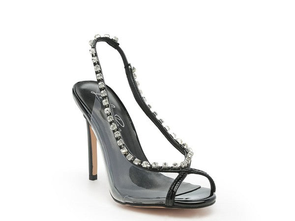 Women's Camarine Clear Stiletto Sling-back | Zarnesh
