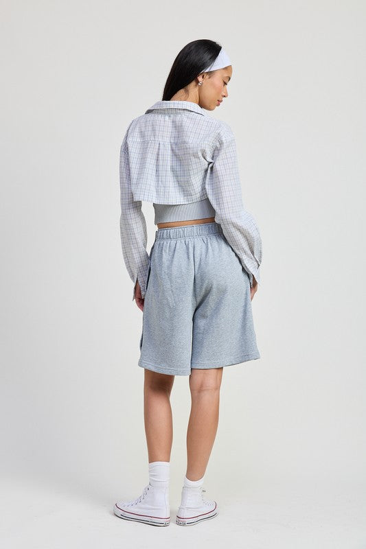 Women’s Casual Elastic Waistband Shorts | Zarnesh