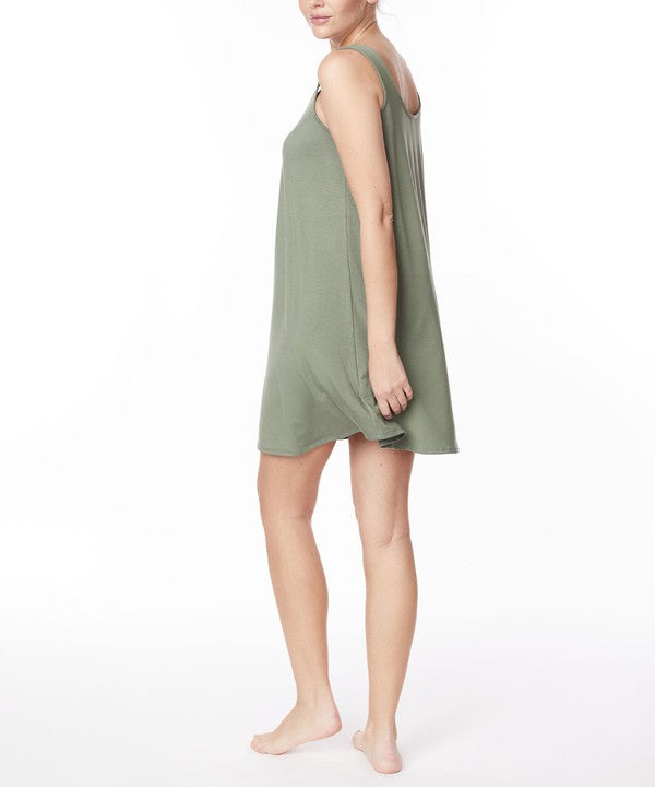 Women Ultra Soft & Lightweight Sleepwear Bamboo Pajama Cami Dress | Zarnesh