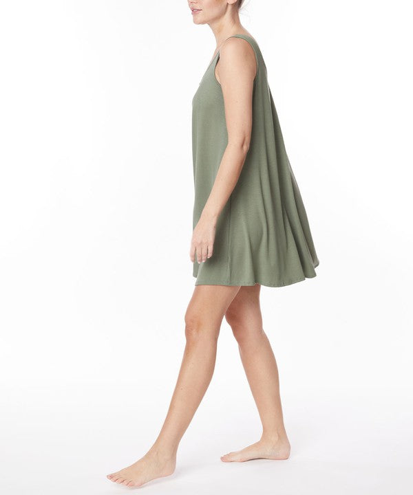 Women Ultra Soft & Lightweight Sleepwear Bamboo Pajama Cami Dress | Zarnesh