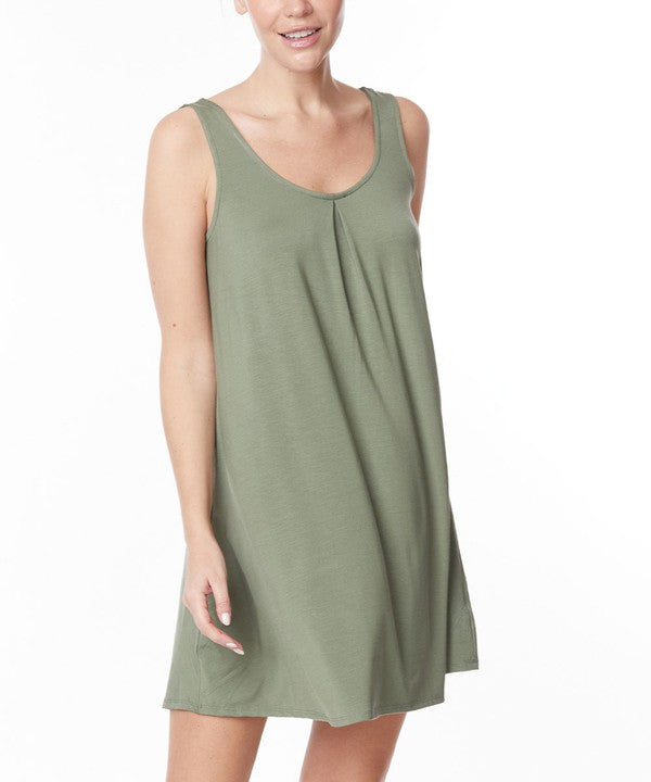 Women Ultra Soft & Lightweight Sleepwear Bamboo Pajama Cami Dress | Zarnesh