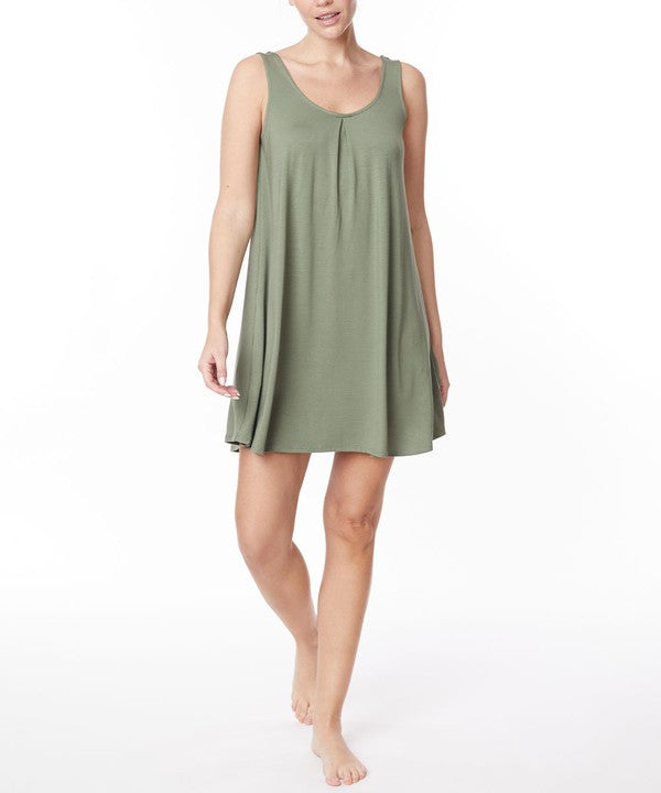 Women Ultra Soft & Lightweight Sleepwear Bamboo Pajama Cami Dress | Zarnesh