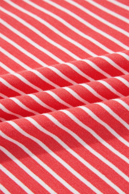 Women’s Casual Striped Puff Sleeve Long Hoodie | Zarnesh