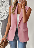 Women’s Casual Tailored Sleeveless Blazer Vest Coat | Zarnesh
