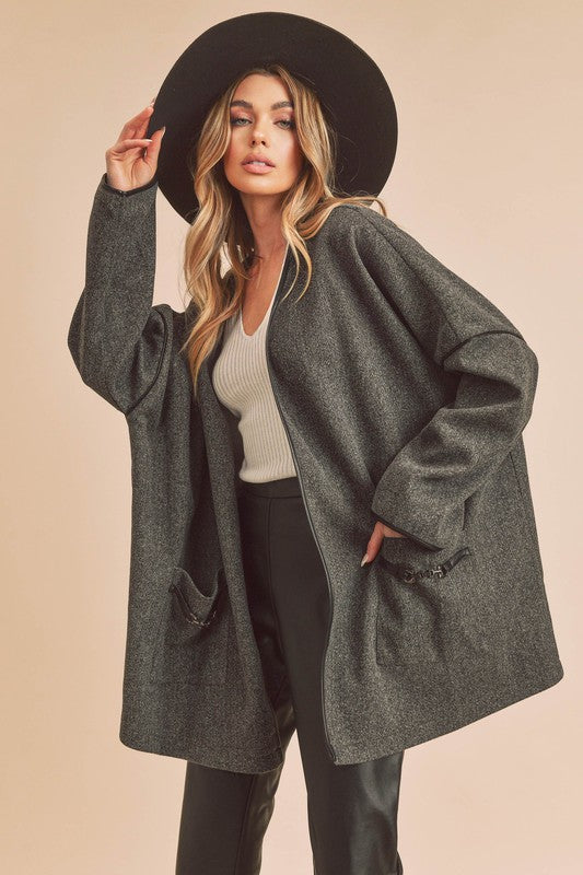 Women’s Esme Kimono Jacket Coat with Pocket | Zarnesh