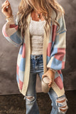 Women’s Checkered Open Front Seam Drop Shoulder Cardigan | Zarnesh