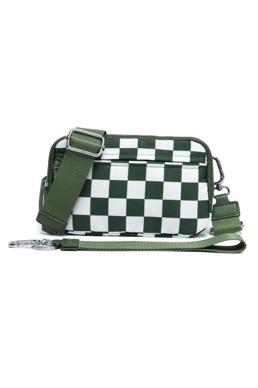 Women’s Checkered Sydney Oversize Convertible Crossbody Bag | Zarnesh