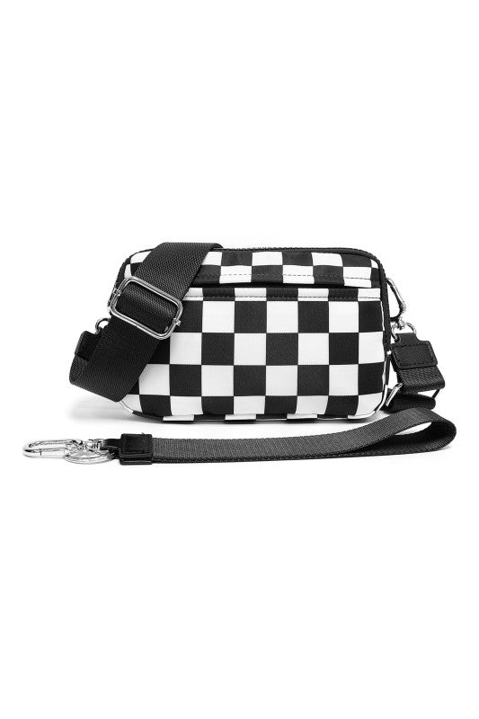 Women’s Checkered Sydney Oversize Convertible Crossbody Bag | Zarnesh