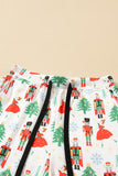 Women’s Christmas Trees & Nutcracker Short Sleeve Pajama Set | Zarnesh