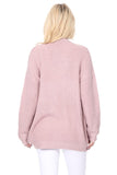 Women’s Chunky Waffle Knit Open Front Sweater Cardigan | Zarnesh