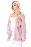 Women’s Chunky Waffle Knit Open Front Sweater Cardigan | Zarnesh
