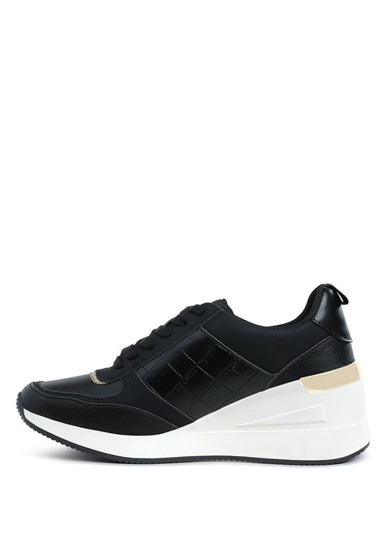 Women's Chunky Wedge Platform Heel Sneakers | Zarnesh