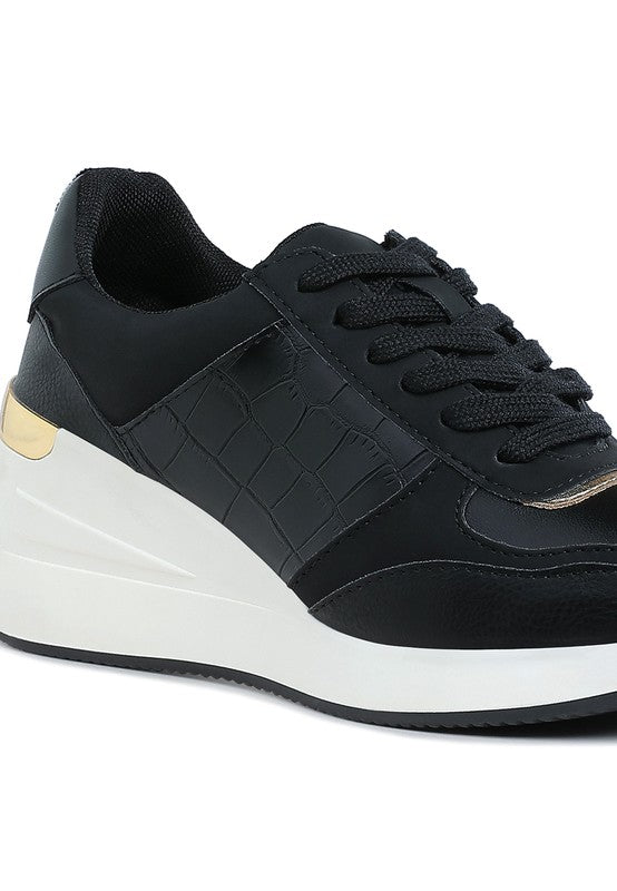 Women's Chunky Wedge Platform Heel Sneakers | Zarnesh