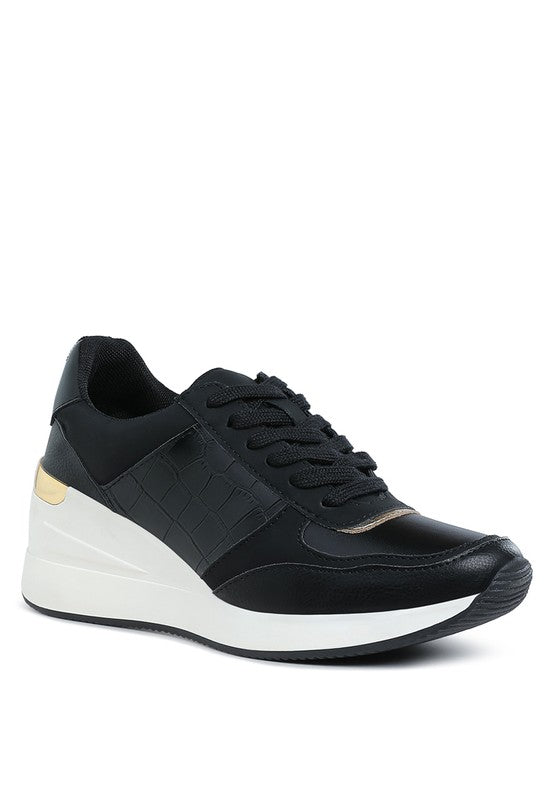 Women's Chunky Wedge Platform Heel Sneakers | Zarnesh