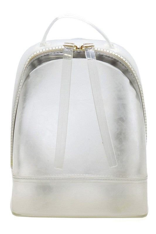 Women’s Clear Transparent Jelly Candy Backpack | Zarnesh