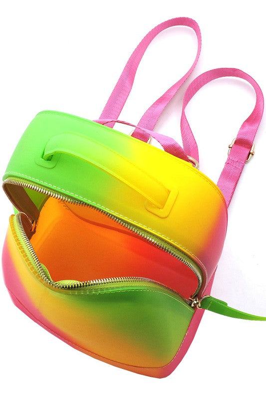 Women’s Clear Transparent Jelly Candy Backpack | Zarnesh