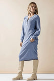Women’s Comfy Button Front Sweater Knitted Midi Dress | Zarnesh