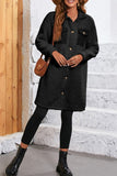 Women’s Contrast Flap Pocket Single Breasted Teddy Coat | Zarnesh