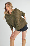 Women’s Contrasting Placket Kamilah Hooded Button-Front Jacket | Zarnesh