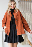 Women’s Corduroy Ribbed Velvet Button-Up Jacket | Zarnesh