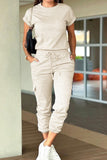 Women’s Crew Neck Drawstring Waist Jumpsuit | Zarnesh