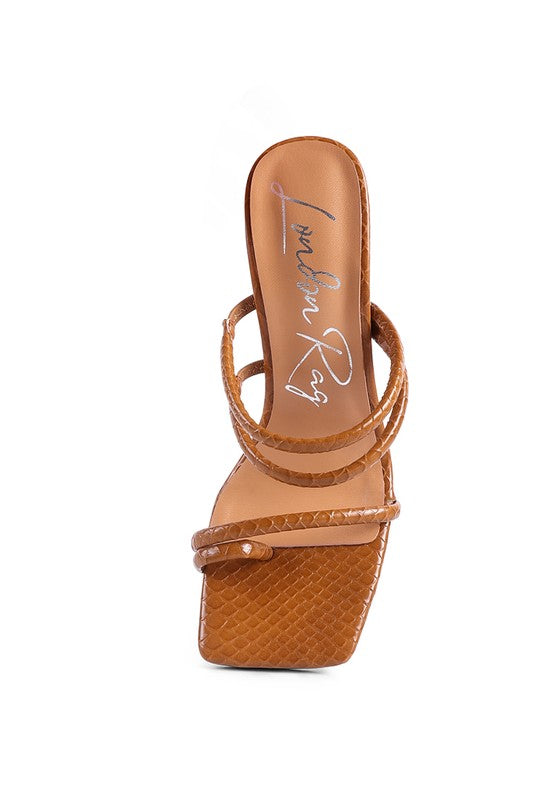Women's Dandelion High Block Heeled Croc Sandals | Zarnesh