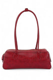 Women's Croc Embossed Iconic Barrel Shoulder Bag | Zarnesh