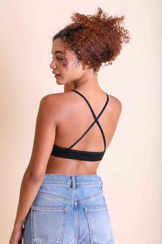 Women's Crochet Lace High Neck Bralette | Zarnesh