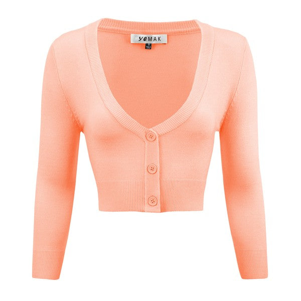 Women’s Cropped Bolero 3/4 Sleeve Cardigan | Zarnesh